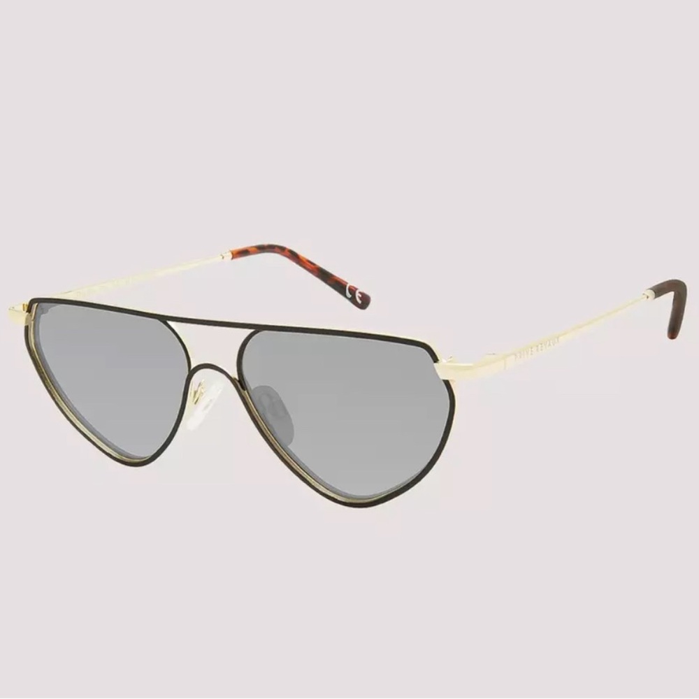 Prive Revaux Sunglasses Metal Frame The Pixi Caviar Black/Beige, NWT